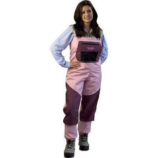 NEW Caddis Breathable Chest Wader   Womens   Pink/Burgundy Extra 