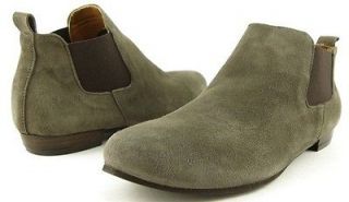 LILI MILL GORE Grey Suede Womens Designer Shoes Ankle Boots Booties 10 