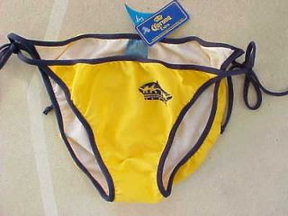 Yellow CORONA String Bikini Bottoms sz L NWT