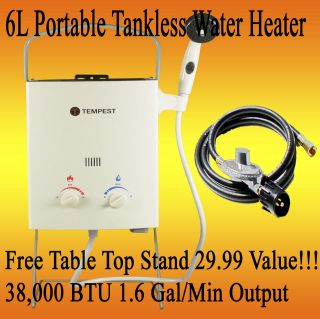   Portable Tankless Camping, Concession, Outdoor RV Water Heater Shower