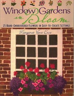 Window Gardens Hand & Crewel Embroidery Flower Instruction / Pattern 