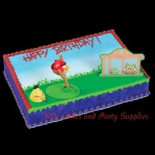 ANGRY BIRDS CAKE DECORATING KIT Topper Decoration Party Supplies 