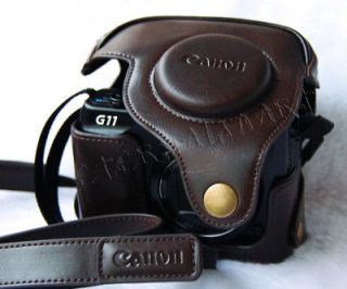 New Leather Camera Case bag Pouch for Canon Powershot G11 G12
