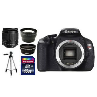 USA Canon EOS Rebel T3i 600D 18MP + EF S 18 55mm 3 Lens 8GB Full DSLR 
