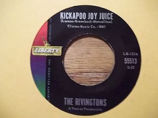 THE RIVINGTONS KICKAPOO JOY JUICE 45 RPM