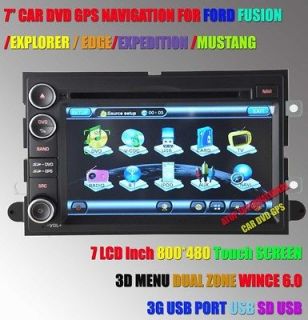 HD CAR DVD PLAYER GPS PIP RDS SD 3G Ford Fusion Explorer Expedition 