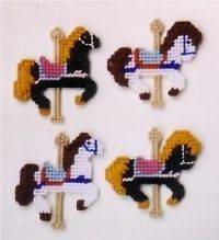 Carousel Horse Magnets Plasti​c Canvas Pattern