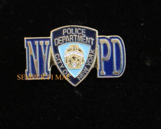   YORK CITY POLICE DEPARTMENT NYPD HAT PIN 911 ny WTC SWAT EMT USA US