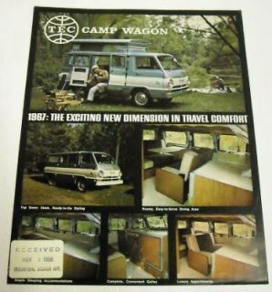 Dodge 1967 TEC Camp Wagon RV Sales Brochure