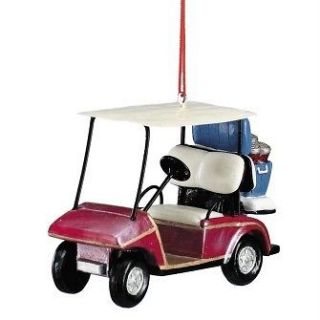New Golf Cart Golfing Bag Club Beer Christmas Ornament
