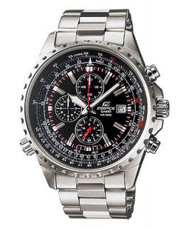 Casio Edifice EF527D 1A Mens Black Dial 100M Stainless Steel 