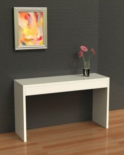 Northfield Collection Wood Console Hallway Sofa Table   White 