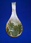 BEAUTIFUL PALM TREE SPOON REST CERAMIC POTTERY HAND PAINTED NEW