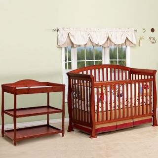   Convertible Crib M3201C & Parker Changing Table K5102CP Cherry