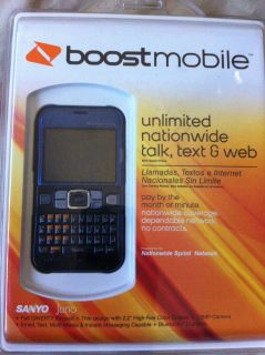 Sanyo Juno   Blue (Boost Mobile) Cellular Phone NEW MUST LOOK!!!
