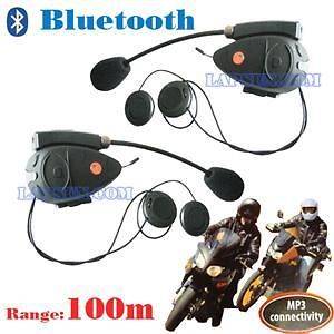 Twins Bluetooth BT Motorcycle Helmet Headset Intercom 2