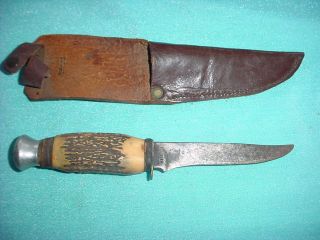 vintage bone handle knife in Fixed Blade Knives
