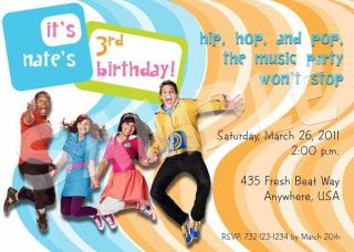 FRESH BEAT BAND Birthday Party Invitation   5 Designs   New and Old 