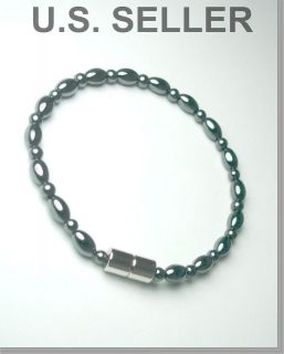 Magnetic Hematite Bracelet Anklet Necklace Choker Magnetic Clasp&vry 