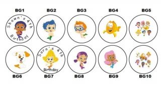 108 Personalized Bubble Guppies Hershey Kiss Favor Label Birthday