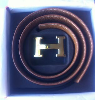 Hermes Black/Tan Reversible Belt Size 95