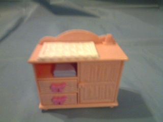   PRICE LOVING FAMILY DOLL HOUSE DRESSER BABY CHANGING TABLE DOLLHOUSE