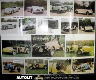 1974 Porsche RSK Kubelwagen Jerred VW Kit Car Brochure