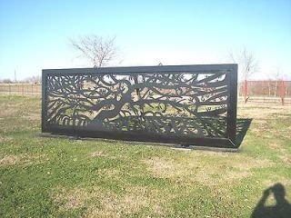   Entrance Gate steel fence ranch home metal art wrought iron