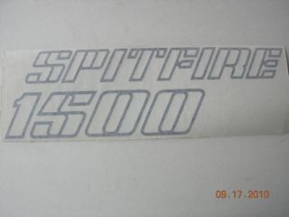 TRIUMPH SPITFIRE 1500 TRANSFER DECAL FRONT SILVER BONNET HOOD STICKER