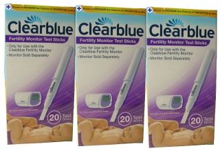   Fertility Ovulation Monitor + 20 x2 40 Test Sticks Kit Clear Blue Easy