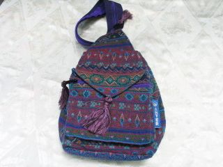 Ethnic Woven Hippie Shoulder Tote Backpack Purse Anter Druze Fabric 
