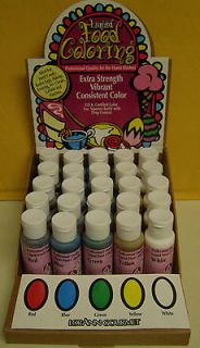 Lorann Liquid Food Coloring 1 oz vibrant colors candymaking, pick from 