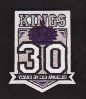 NHL LOS ANGELES KINGS 30TH ANNIVERSARY PATCH VERY RARE LA KINGS JERSEY