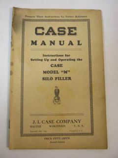 Case Manual Instruction Setting Up Operating Model M Silo Filler