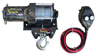 NEW 2000 lb. ATV Camouflage Winch RealTree WoodPowerWinch Free 