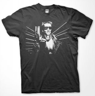 Terminator   High Quality T Shirt Arnold Shwartnegger Expendables 80s 