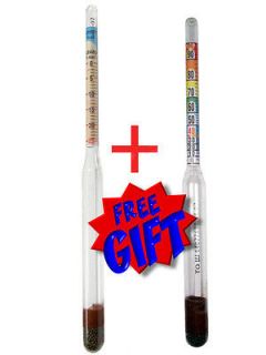 High accuracy hydrometer for wine making + for Moonshine & Whiskey.