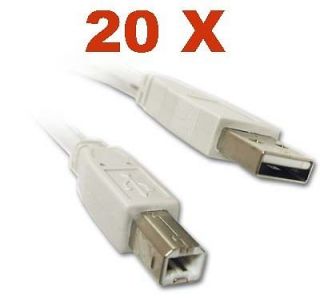 20 x 6FT Feet USB 2.0 CABLE A B 4 PRINTER AND SCANNER