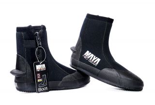 MAYA 5mm Dive Booties With 5mm Rubber Sole And Heavy Duty YKK Zipper