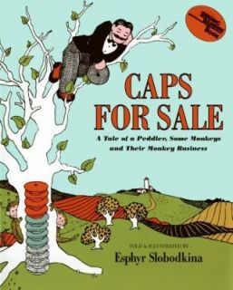 NEW Caps for Sale   Slobodkina, Esphyr HARDCOVER BOOK MONKEY BUSINESS