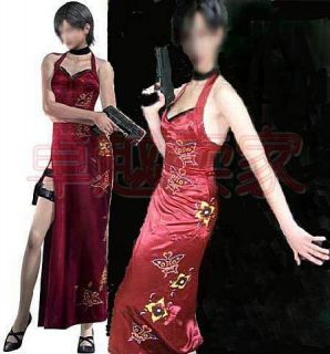 Resident Evil Ada Wong cosplay costume Embroidery Dress express