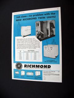 Richmond Radiator Cast Iron Heater Furnace print Ad