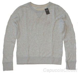 Abercrombie & Fitch Womens Shirt SAVANNAH Sweatshirt Fleece Top Grey M 