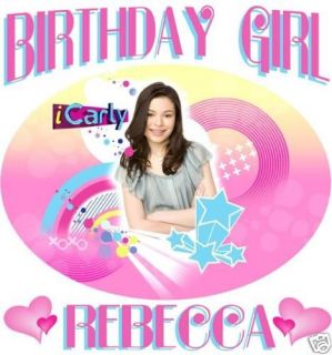 NEW Custom Personalized iCarly Birthday t shirt i Carly present gift 