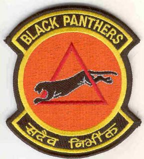 INDIAN AIR FORCE IAF Patch ~ BLACK PANTHERS 37th Sqdrn
