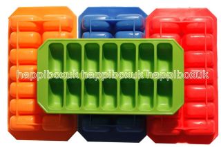 SILICONE Ice Cube Making Mold Maker Tray Flexible Silicon Container 