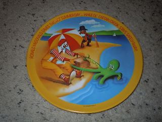 McDonalds plate NEW vintage 1977 seasons collection SUMMER