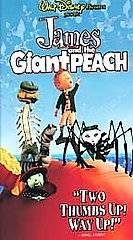 DISNEY Used VHS Tape JAMES AND THE GIANT PEACH (1996) Rated PG 