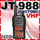 JT 988 VHF 136 174Mhz handheld radio LED flash + FREE earpiece