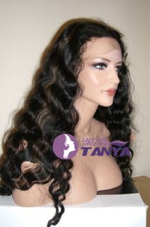   of malaysian body wave indian remy human hair lace front wig 1b 30